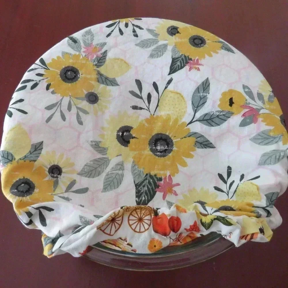 Kitchenaid Bowl Cover, Reversible Sunflowers and Pumpkins